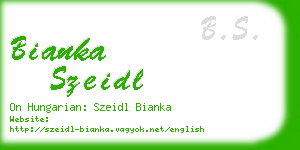 bianka szeidl business card